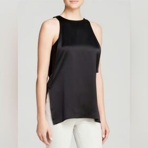 ❤️ NWOT! HELMUT LANG SILK / SATIN LAYERED SLEEVELESS TOP, LARGE
